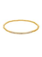 Lord & Taylor Cubic Zirconia And 18k Gold Elastic Bracelet