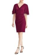 Lauren Ralph Lauren Petite Jersey Flutter-sleeve Dress