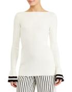 Lauren Ralph Lauren Petite Striped-cuff Sweater