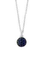 Effy Sterling Silver & Sapphire Pendant Necklace
