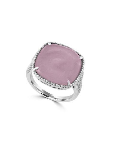 Effy Rose Quartz And Sterling Silver Cocktail Ring