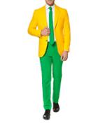 Opposuits Green And Gold Two-tone Suit