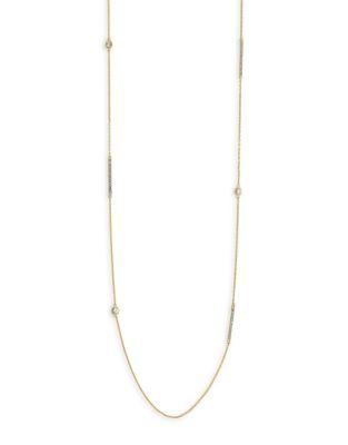 Cole Haan Crystal Single Strand Necklace