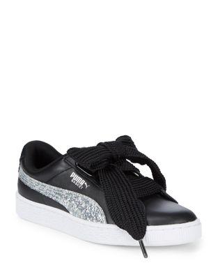 Puma Basket Heart Lace-up Sneakers