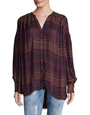 Free People Come On Over Button-down Top