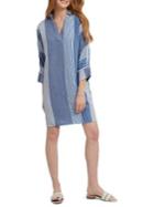 Nic+zoe Fiji Striped Linen-blend Dress