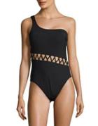 Kenneth Cole New York Mio One Shoulder One-piece