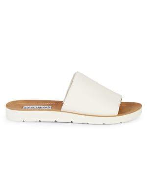 Steve Madden Porter Leather Slip-on Sandals