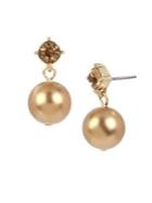 Miriam Haskell Pearl Basics Round Faux Pearl Drop Earrings