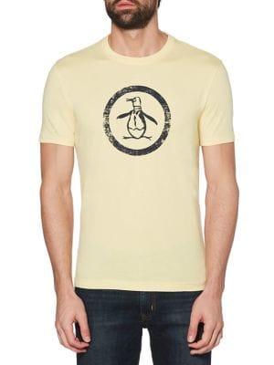 Original Penguin Distressed Circle Cotton Logo Tee