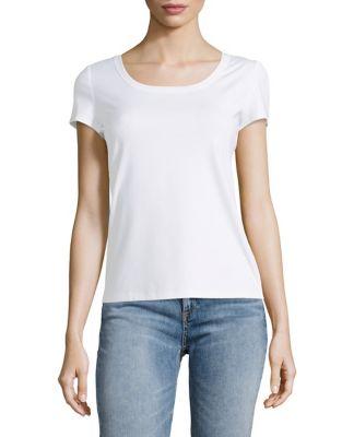 Lafayette 148 New York Scoop-neck Stretch Tee