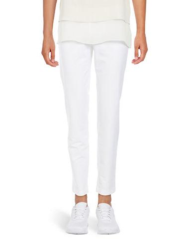 Eileen Fisher Petite Slim-fit Solid Ankle Pants
