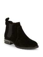 Karl Lagerfeld Paris Saxe Beaded Leather Chelsea Boots
