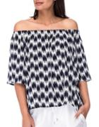 B Collection By Bobeau Relaxed Fit Off Shoulder Top