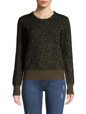 Republic Faux Fur Crewneck Sweater