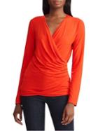 Lauren Ralph Lauren Wrap-front Top