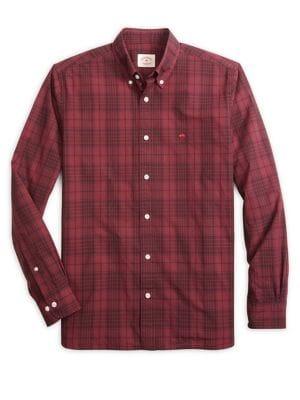Brooks Brothers Red Fleece Garment-dye Plaid Shirt