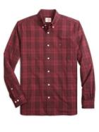 Brooks Brothers Red Fleece Garment-dye Plaid Shirt