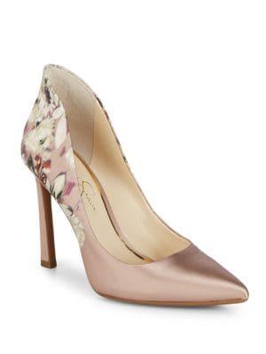 Jessica Simpson Parma Floral Satin Pumps