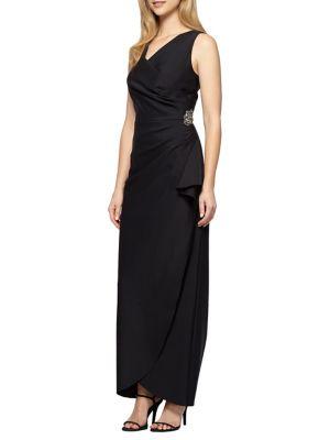 Alex Evenings Petite Sleeveless Sheath Gown