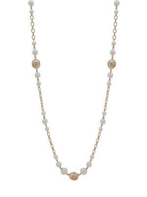 Lauren Ralph Lauren Faux-pearl And Goldtone Strand Necklace