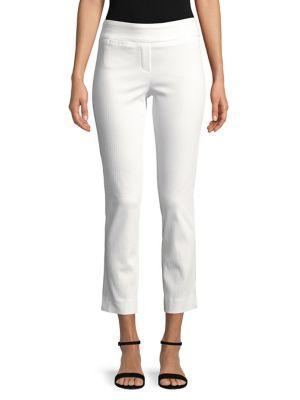 Imnyc Isaac Mizrahi Slimming Ankle Length Straight Leg Pants