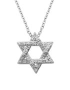 Lord & Taylor Sterling Silver Star Of David Pendant