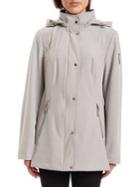 Vince Camuto Hooded Snap Front Jacket