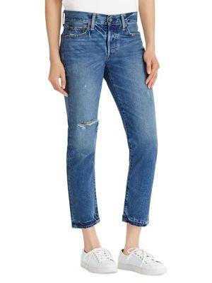 Polo Ralph Lauren Ripped Boyfriend Jeans