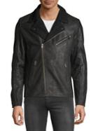 Selected Homme Leather Bomber Jacket