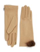 Portolano Mink Fur-trimmed Gloves