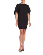 Vince Camuto Tie-sleeve Crepe Shift Dress