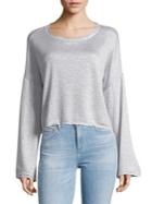 Project Social T Bell-sleeve Heathered Top