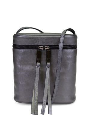 T Tahari North-south Top Zip Canteen Crossbody
