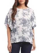 Karen Kane Cascade Ruffle-sleeve Top