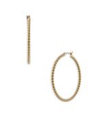 Lauren Ralph Lauren Perfect Pieces 12k Gold Hoop Earrings-1.6in