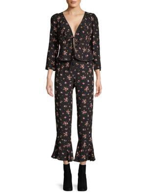 Free People Floral El Paso Pant Set