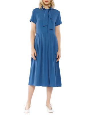 Walter Baker Self-tie Neck Midi Dress