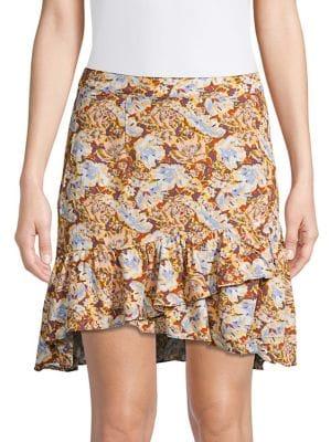 Free People Nadia Wrap Mini Skirt
