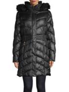 Gallery Quilted Faux Fur-trimmed Puffer Jacket