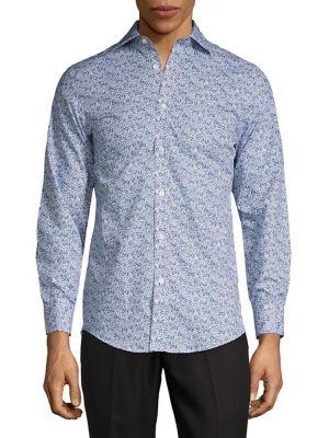 Black Brown Floral Shirt