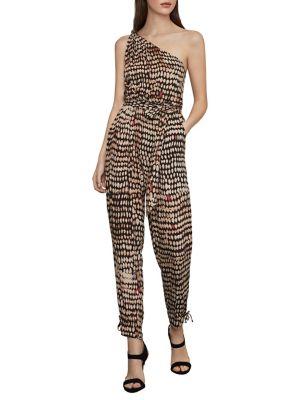 Bcbgmaxazria Sandy Dots One-shoulder Jumpsuit