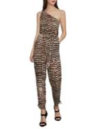 Bcbgmaxazria Sandy Dots One-shoulder Jumpsuit