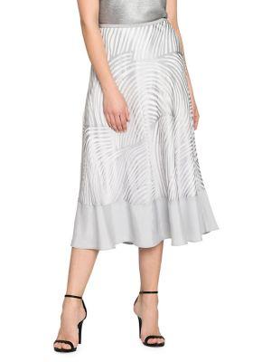 Nic+zoe Bohemian Groves Stripe Midi Skirt