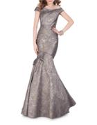 Glamour By Terani Couture Off-the-shoulder Mermaid Gown