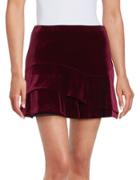 Design Lab Lord & Taylor Velvet Mini Skirt