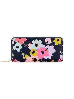 Kate Spade New York Floral Leather Continental Wallet