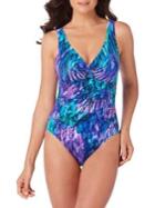 Magicsuit Ruffled Feathers One-piece Yasmin Printed Swimsuit
