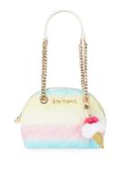 Betsey Johnson Rainbow Quilted Shoulder Bag