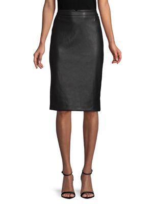 Context Faux-leather Pencil Skirt